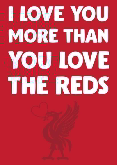 football liverpool Valentines Day Card 16661 created by David Rudd