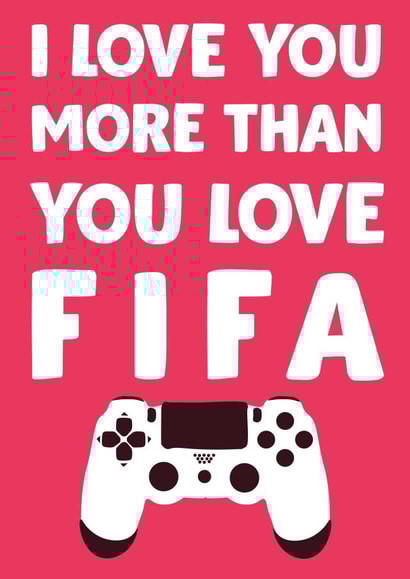 FIFA game Valentines Day Card 16662 created by David Rudd