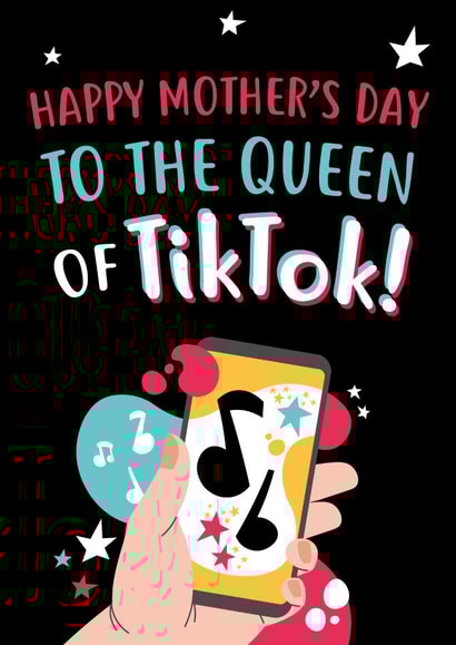 TikTok music Mothers Day Card 11224 created by @linesbehind