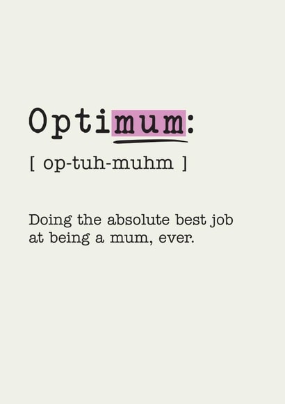 mum optimum Mothers Day Card 10152 created by Kerry Stewart