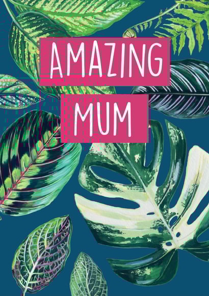 arty leaves Mothers Day Card 2382 created by Rocket68