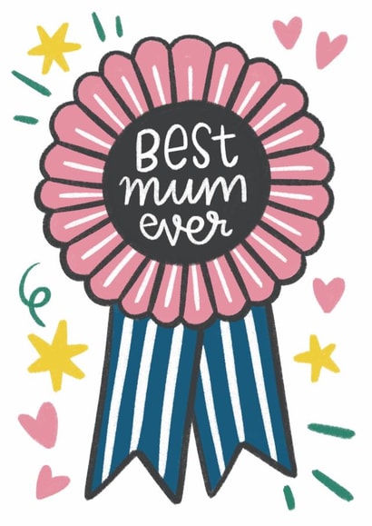 rosette award Mothers Day Card 46008 created by Natalia Gonzalez