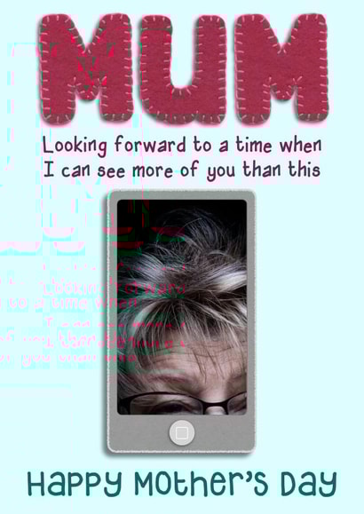 female mum Mothers Day Personalised Photo Card 12058 created by Presents Felt