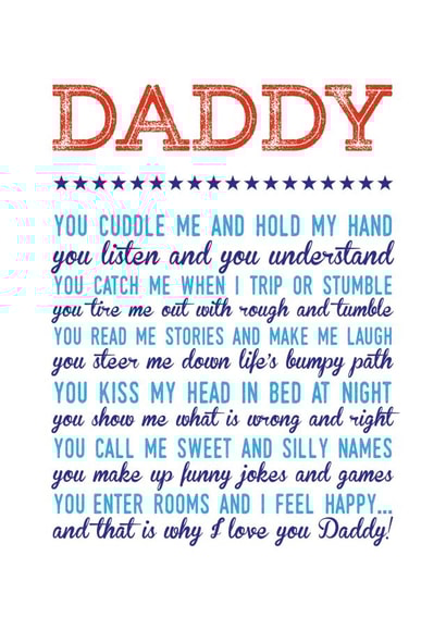 daddy cuddle me Father's Day Card 8705 created by Joanna Miller