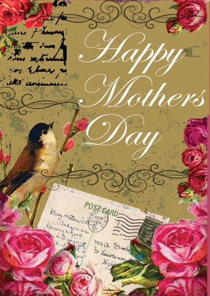 floral flowers Mothers Day Card 28072 created by Simon Paulson