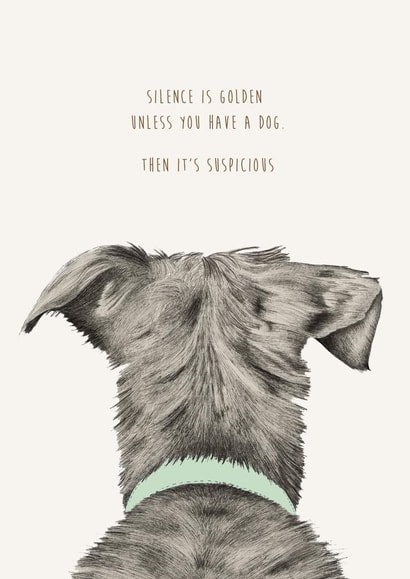 Funny Dog Birthday Card created by Kate Daniels Design