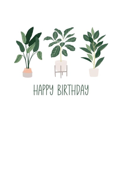 Classic Birthday Card - Plants - Plant Lover created by Rachey Jay Crafts
