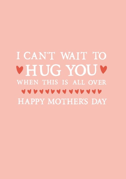 hug lockdown Mothers Day Card 26316 created by Zoe Brennan