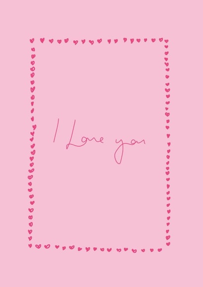 i love you love Valentines Day Card 16921 created by Lucy McCabe