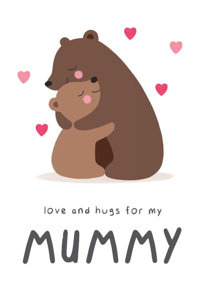 Love and Bear Hugs for Mummy Card created by Design By Day