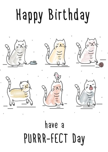 cats mouse Birthday Card 19182 created by KarenCharlton