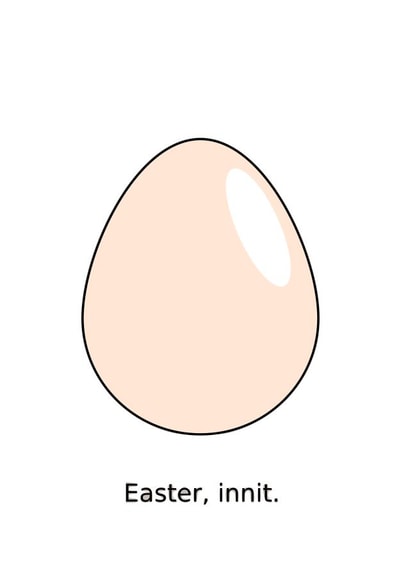 egg innit Easter Card 47337 created by Henhouse Creative