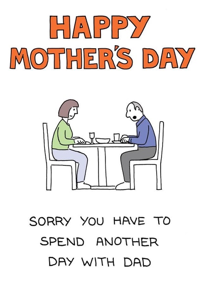 rupertfawcett couple Mothers Day Card 15150 created by Happy Octopus by Rupert Fawcett