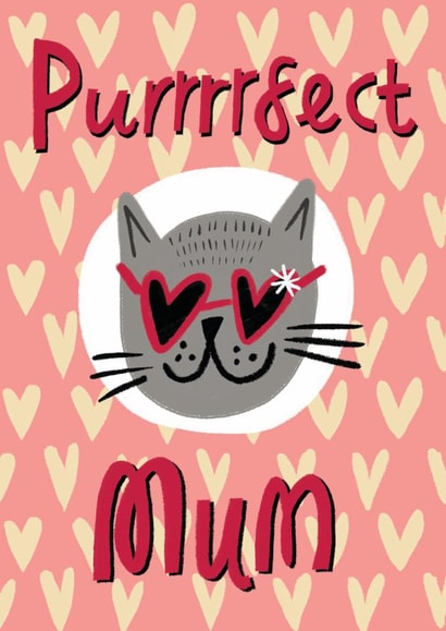 pun cat Mothers Day Card 17407 created by @AimeeStevens.Design