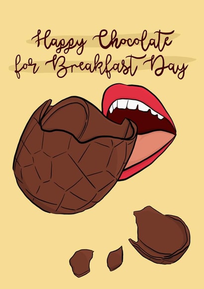 easter egg chocolate Easter Card 16377 created by Serenity Emily