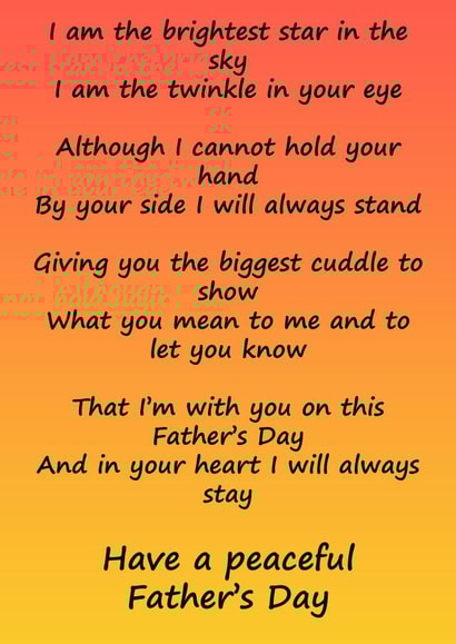peaceful father Father's Day Card 45590 created by Dear Evelyn