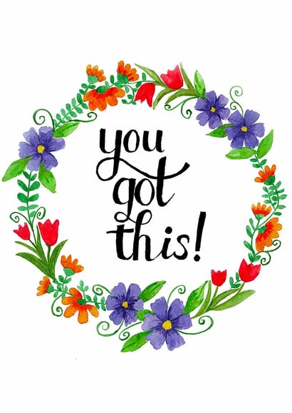 wreath you got this Good Luck Card 20497 created by Sophie Hutchinson