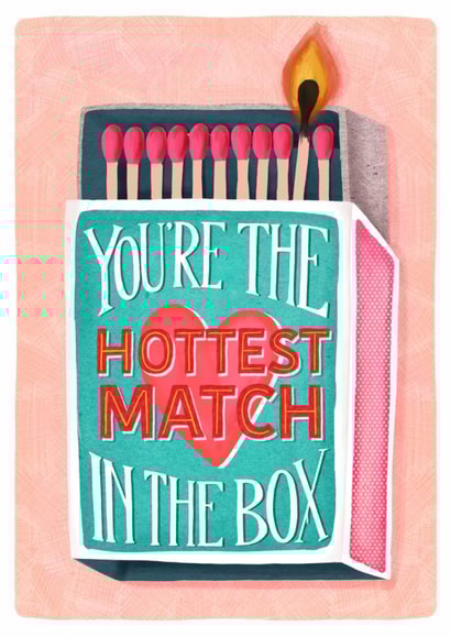 Retro/Vintage illustration Valentines Day Card 4294 created by Claire Lefevre