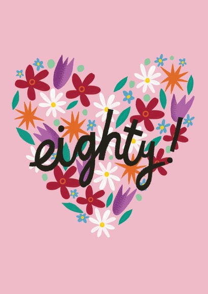 eighty eightieth Birthday Card 17411 created by @AimeeStevens.Design