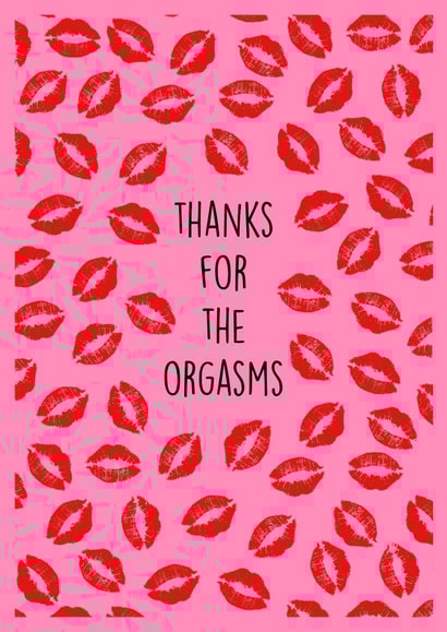 Lips Kissing Valentines Day Card 45901 created by Poppy & Mabel 