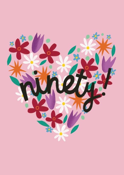 90 90th Birthday Card 17412 created by @AimeeStevens.Design