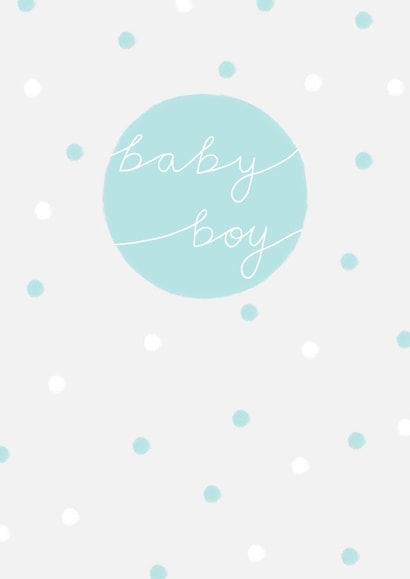 baby shower it's a boy New Baby Card 19813 created by Amber Jane