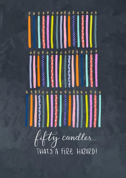 fifty 50th Birthday Card 4335 created by Claire Lefevre