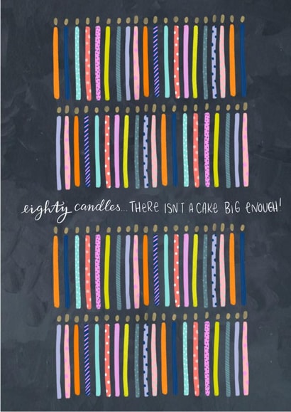 eighty eightieth Birthday Card 4338 created by Claire Lefevre