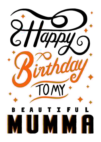 stars beautiful Birthday Card 21564 created by Magicoscards