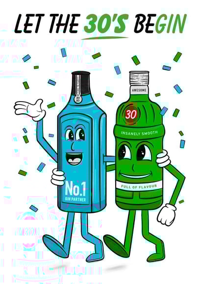 confetti alcohol Birthday Card 21565 created by Magicoscards