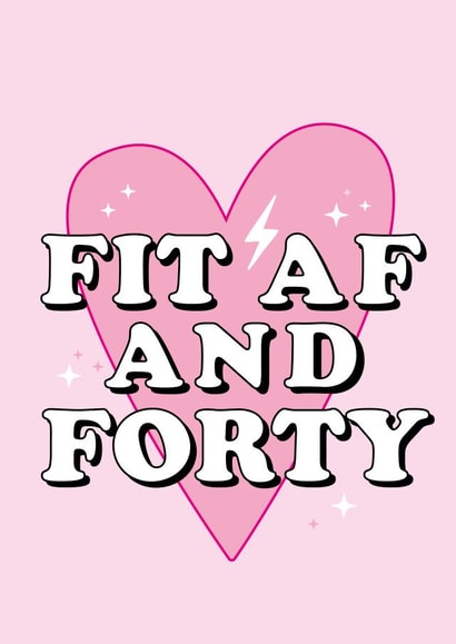 forty fortieth Birthday Card 18428 created by Lucy Rose Party