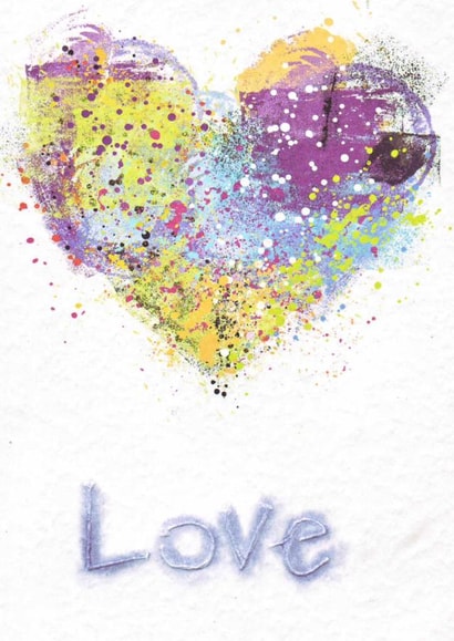 love abstract Valentines Day Card 47460 created by Bernadette Hunt