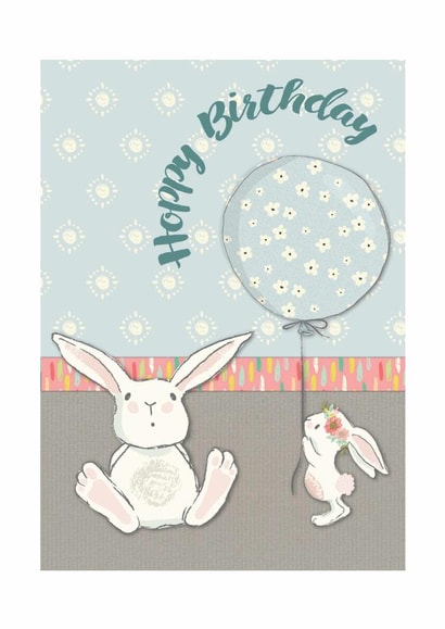 bunny bunnies Birthday Card 47462 created by Bernadette Hunt