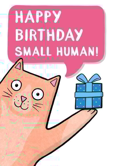 Happy Birthday Small Human created by Drawn to Cats