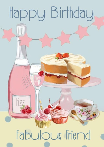 fizz fabulous Birthday Card 21595 created by Leanne Mullen