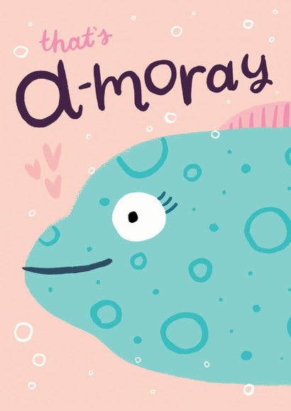 fish sea Valentines Day Card 33249 created by Lisa Greener