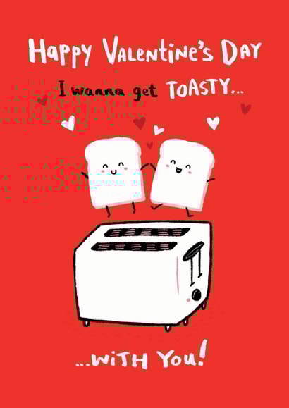 toast cute Valentines Day Card 14969 created by Hew Ma