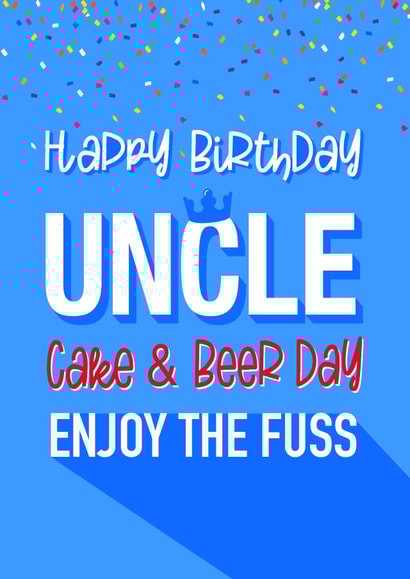 Cake and beer day uncle created by Little Cat Creates