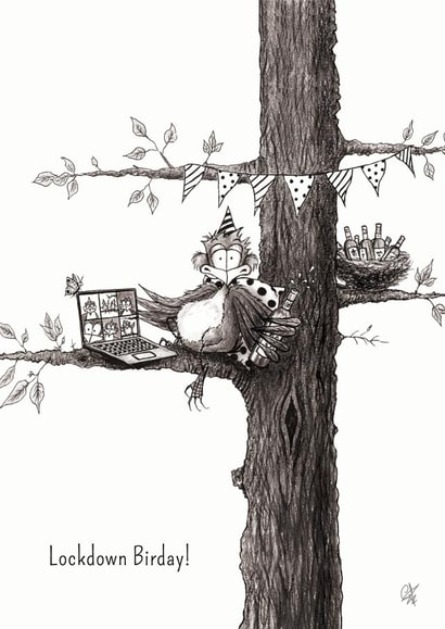 bird animal Birthday Card 23377 created by Catherine Flynn