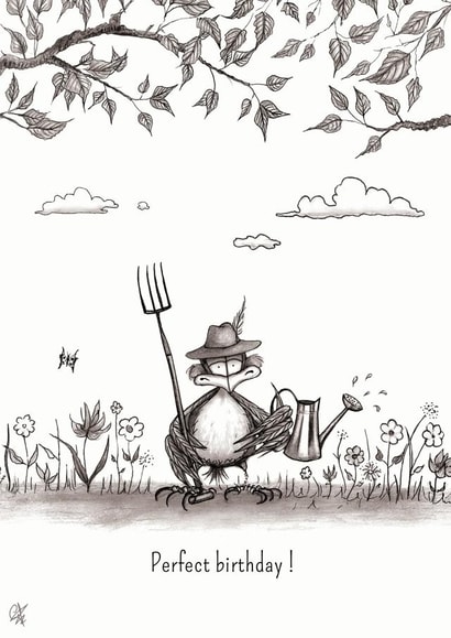 gardening perfect Birthday Card 1278 created by Catherine Flynn