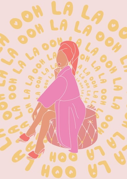 ooh la la  Relaxing  Just because Card 21601 created by Absolutely Adela