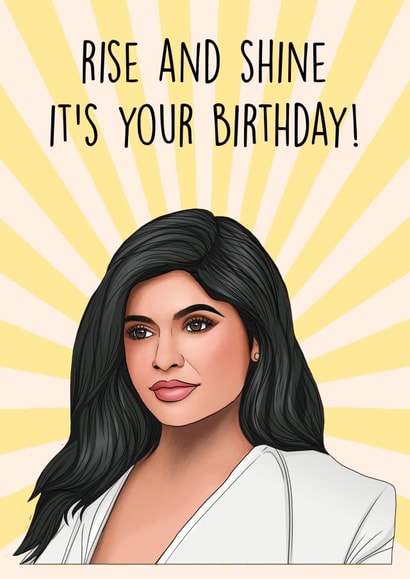 Kylie jenner kardashians Birthday Card 20813 created by Poppy & Mabel