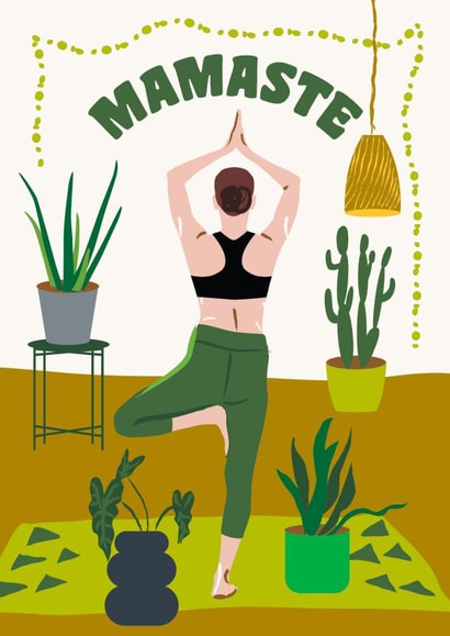 namaste mama Mothers Day Card 45137 created by @squiggleinthecity