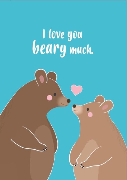 I love you beary much created by Charli Tait Creative
