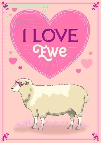 heart love Valentines Day Card 26060 created by olliebrownillustration