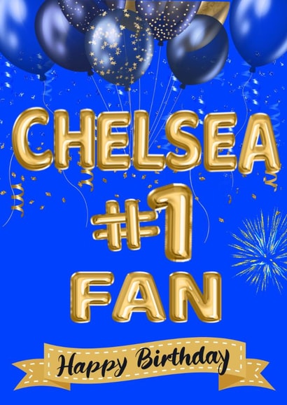 Chelsea Football Fan’s Birthday Card created by Kerrylovescards