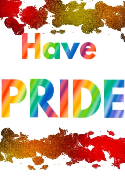 Pride Rainbow Card 46680 created by Megan Bone Art