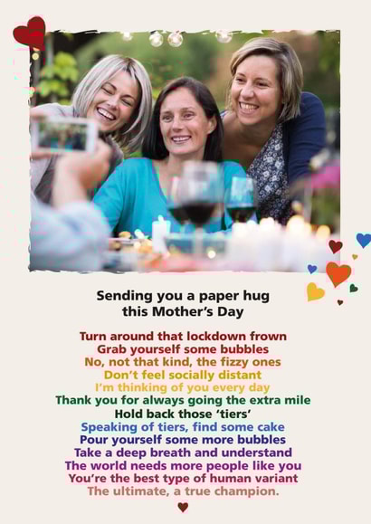 Funny Rainbow Mothers Day Personalised Photo Card 44828 created by Cards from Designers