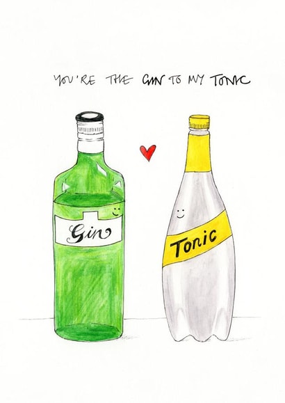 gin tonic Love & Friendship Card 47544 created by Victoria Llewellyn