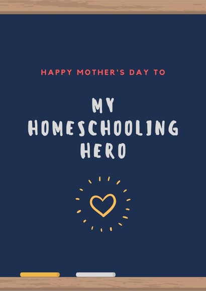 mum homeschool Mothers Day Card 36088 created by Pique Design